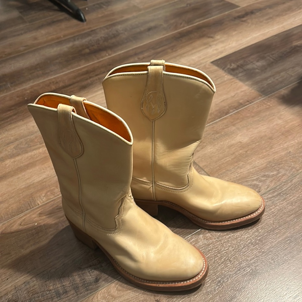 FRYE YELLOW BOOTS